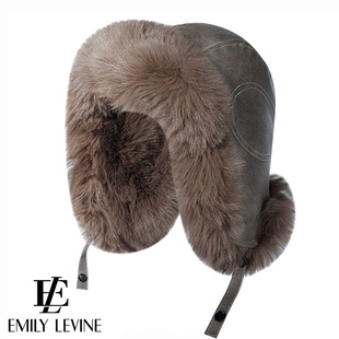 东北防寒帽子男款2024新款冬季雷锋帽女加绒加厚保暖帽防水滑雪帽