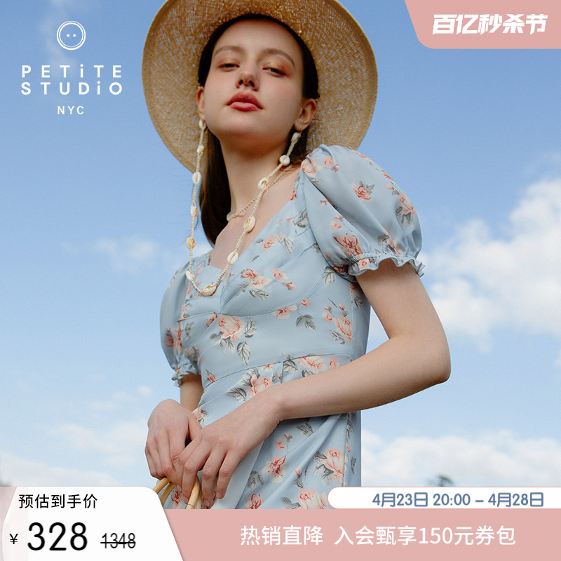 PetiteStudio法式复古连衣裙