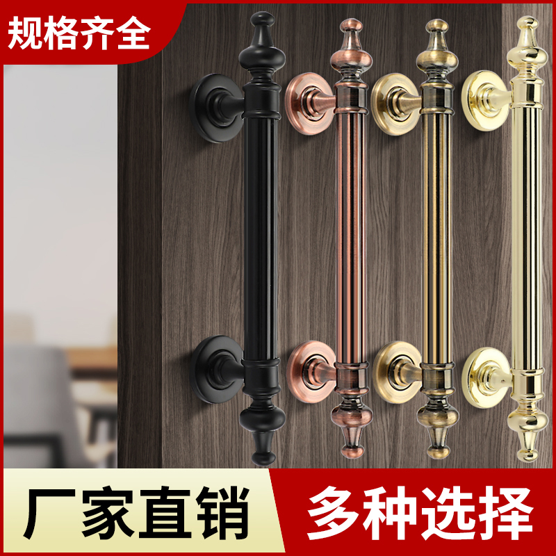 仿古拉手新中式豪华酒店KTV大门木门把手不锈钢卧室房门明装拉手