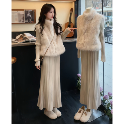 韩风chic一整套巨好看时尚套装