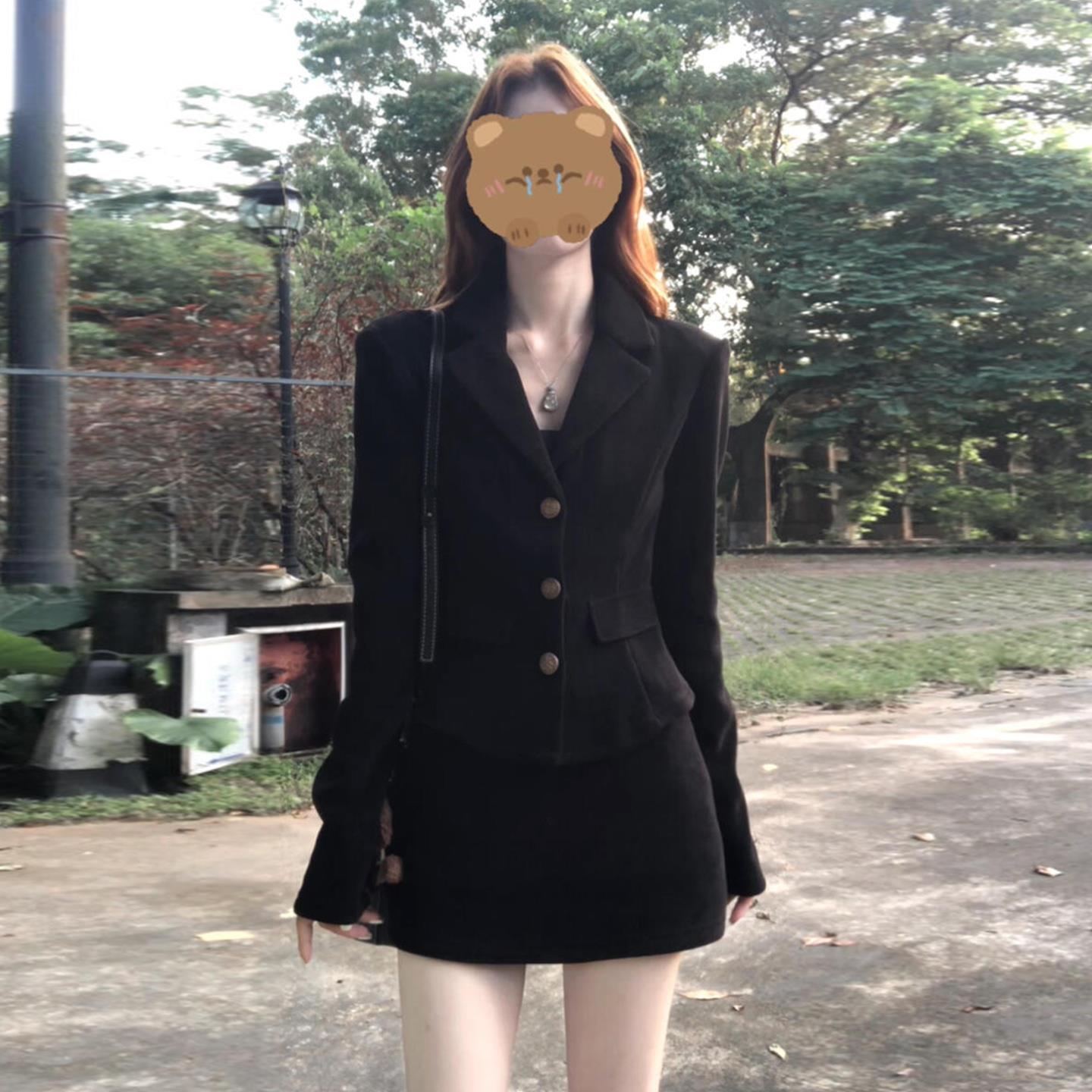 聚酯纤维2025新款两件套纽扣常规