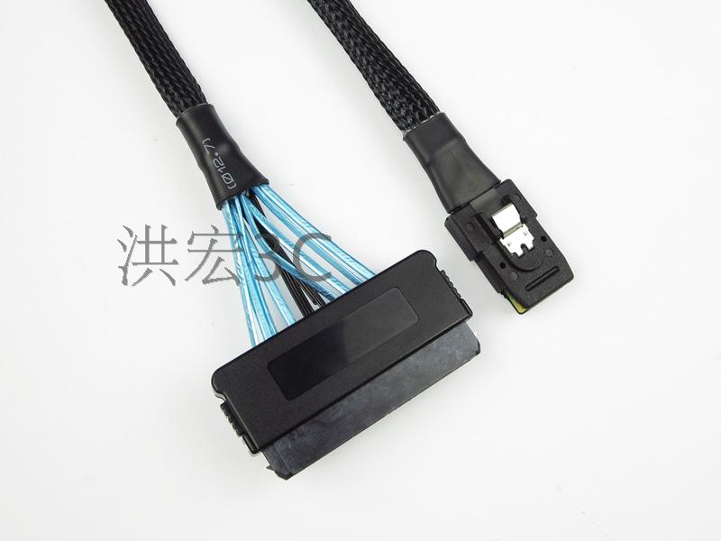 服务器Mini SAS线36p SFF 8087转SFF 8484 SAS 32P数据连接线1米