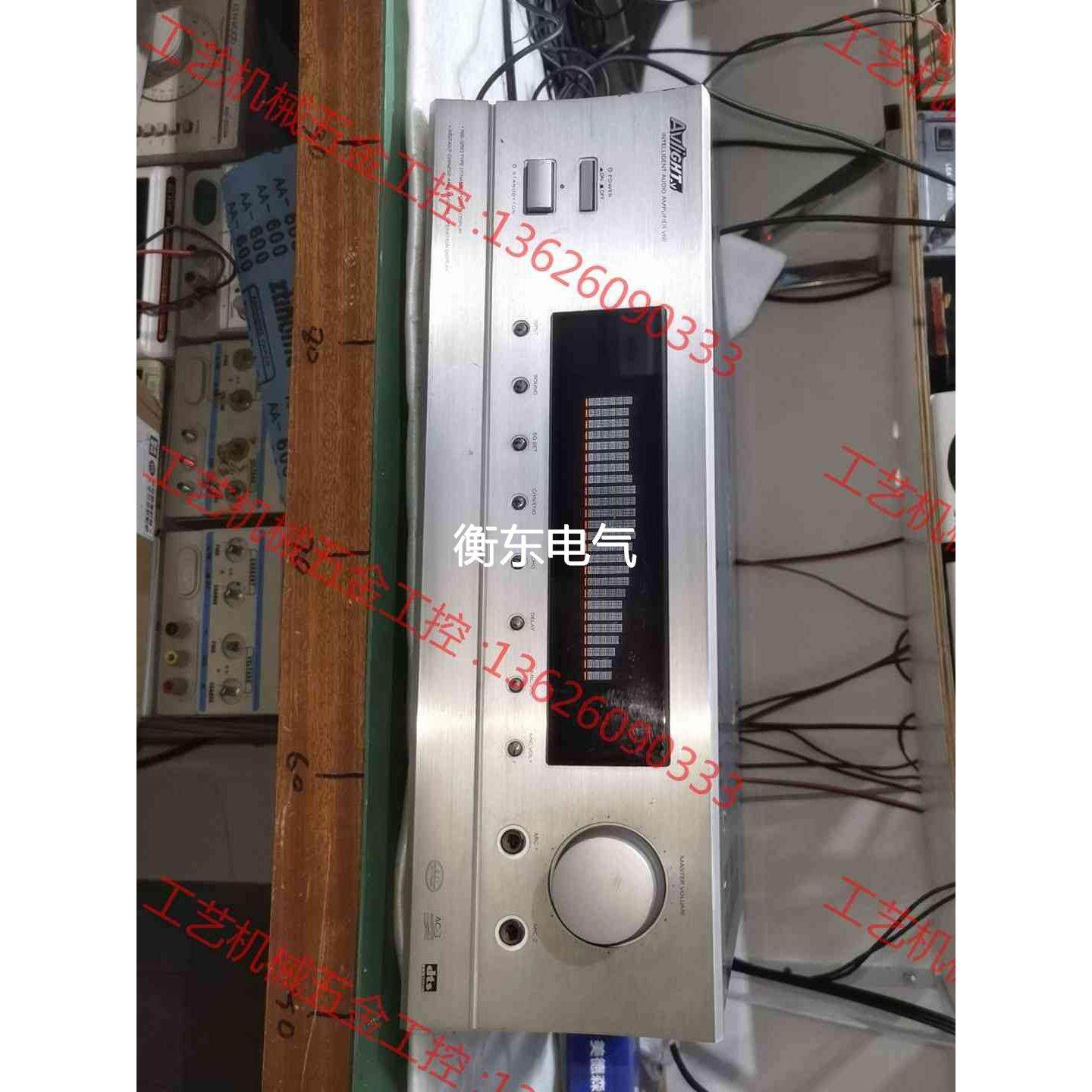 可维修:议价: 爱浪v60家庭影院功放机,高档铝合金面板,机器功