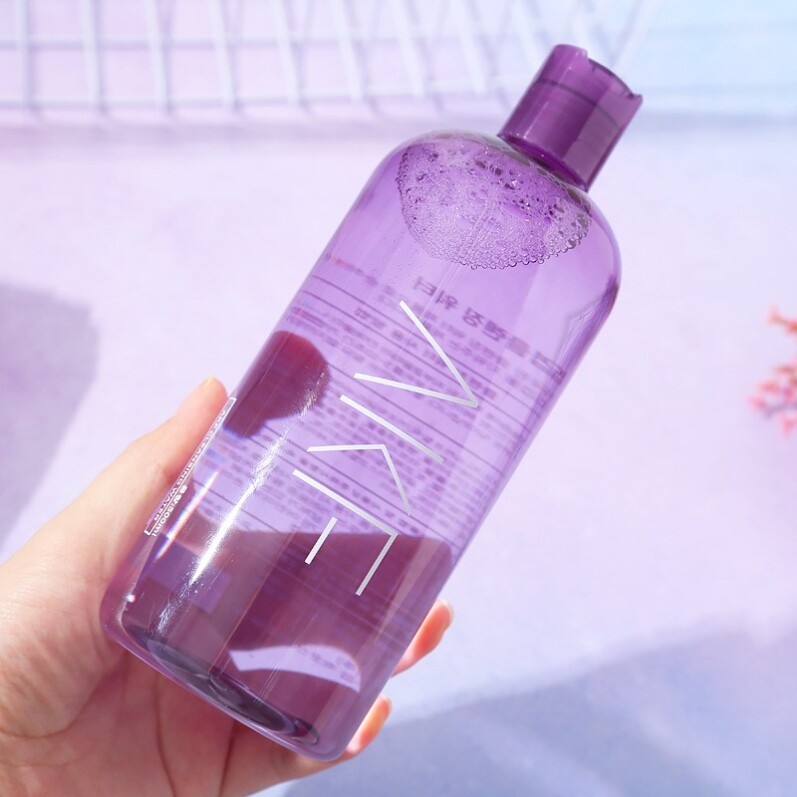 韩国akf紫苏卸妆水500ml女学生乳液眼唇脸部三合一温和深层清洁