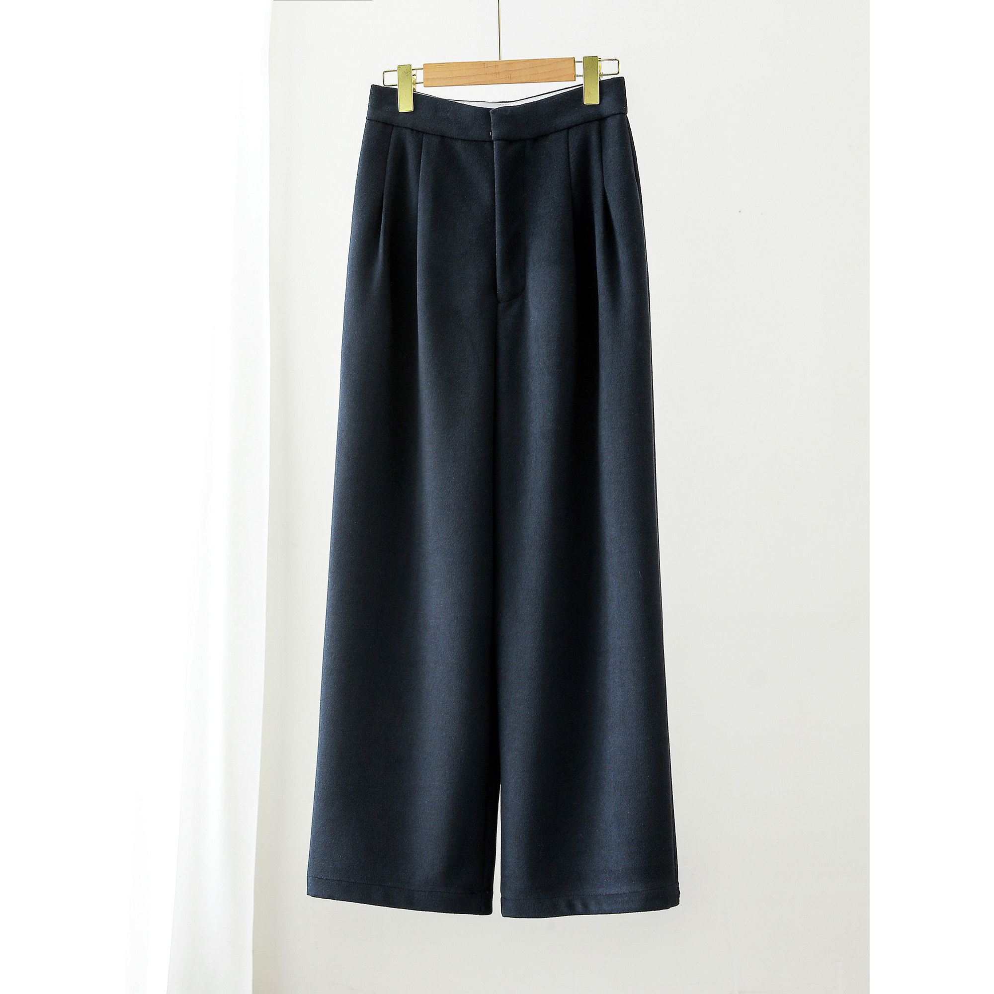 高街通勤感！桑蚕丝+山羊绒简约高腰时尚显瘦毛呢阔腿裤女KZ0086,女装/女士精品,休闲裤,淘宝优惠券,粉丝福利购,淘宝优惠卷