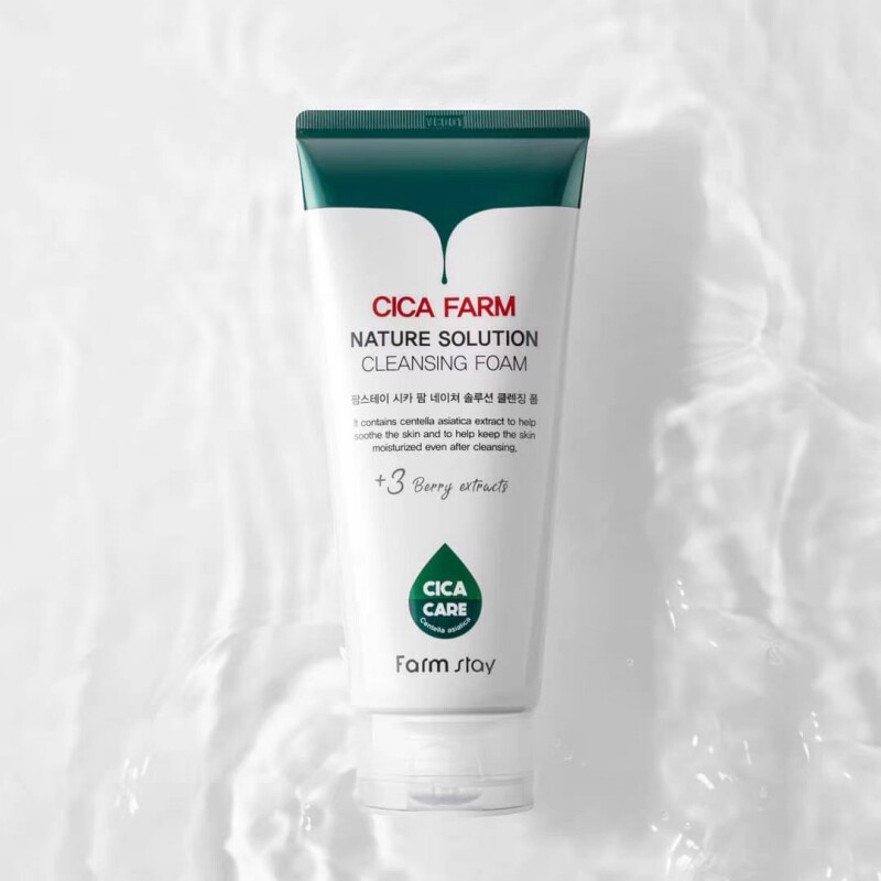 香港直邮韩国Farmstay法曼媞积雪草洗面奶180ml - 实物图