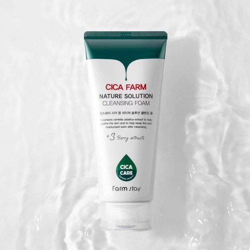 香港直邮韩国Farmstay法曼媞积雪草洗面奶180ml
