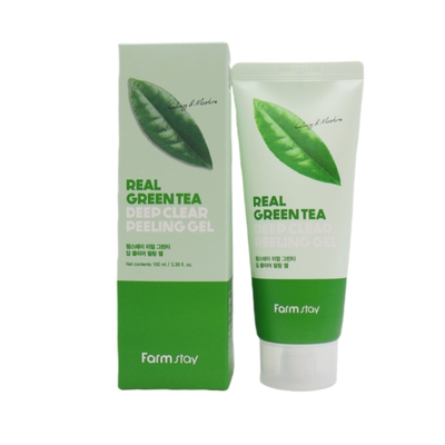 香港直邮韩国Farmstay法曼媞绿茶去角质凝胶100ml
