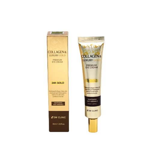 香港直邮韩国3W CLINIC 胶原蛋白奢华金致臻颜眼霜 40ml