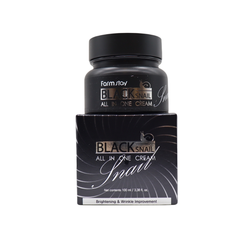 香港直邮韩国法曼媞FARMSTAY黑蜗牛全效面霜100ml保湿补水修复
