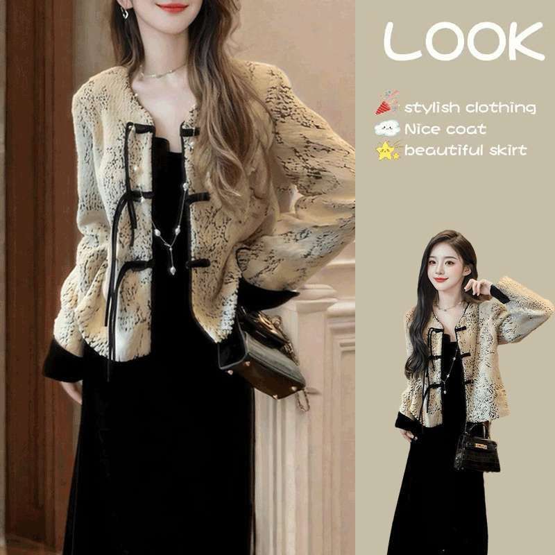 新中式气质国风短外套女