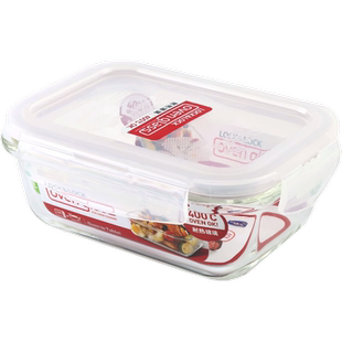 乐扣乐扣玻璃保鲜盒盖子配件圆形长方形饭盒配盖玻璃碗盖单独卖