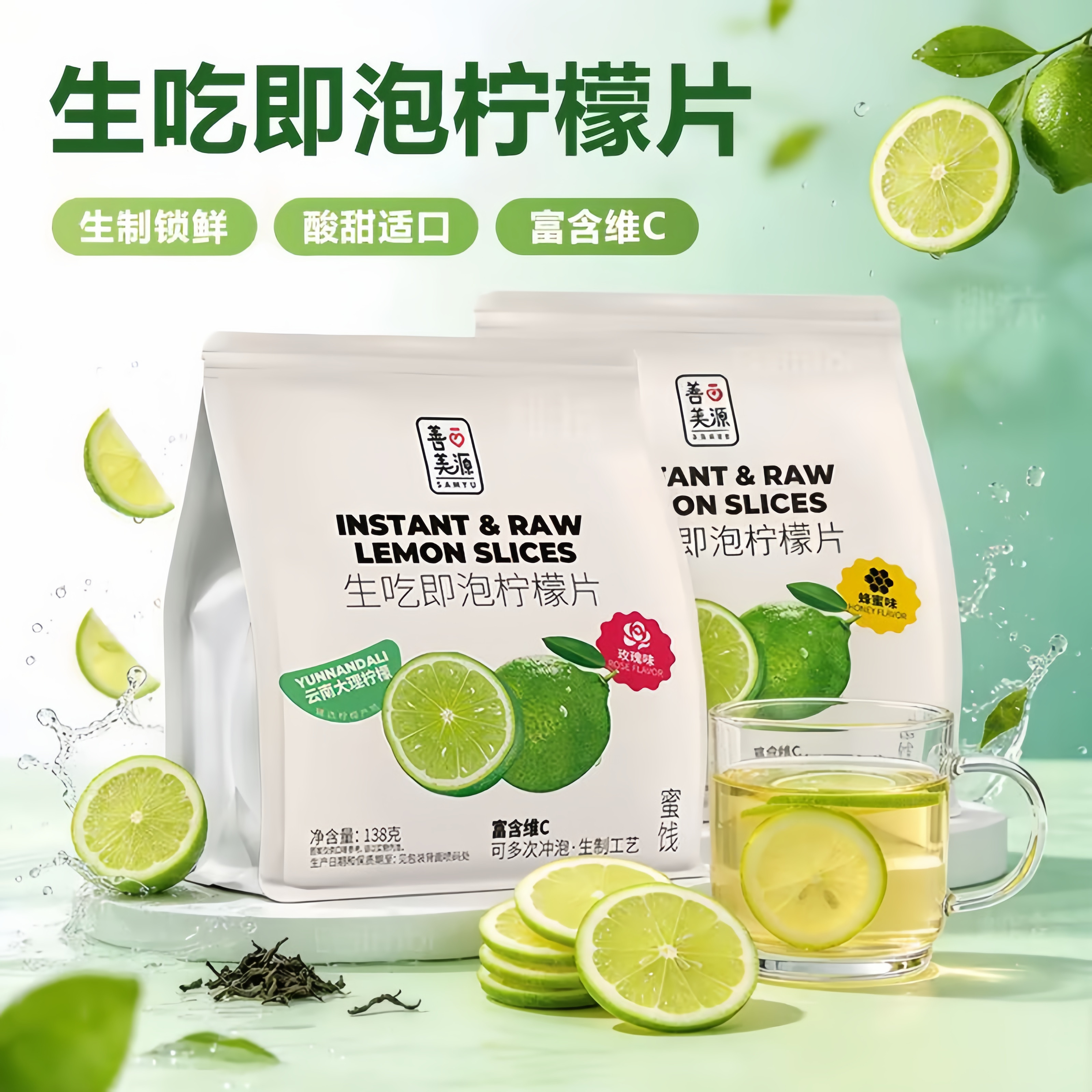 善美源即食生吃即泡柠檬片