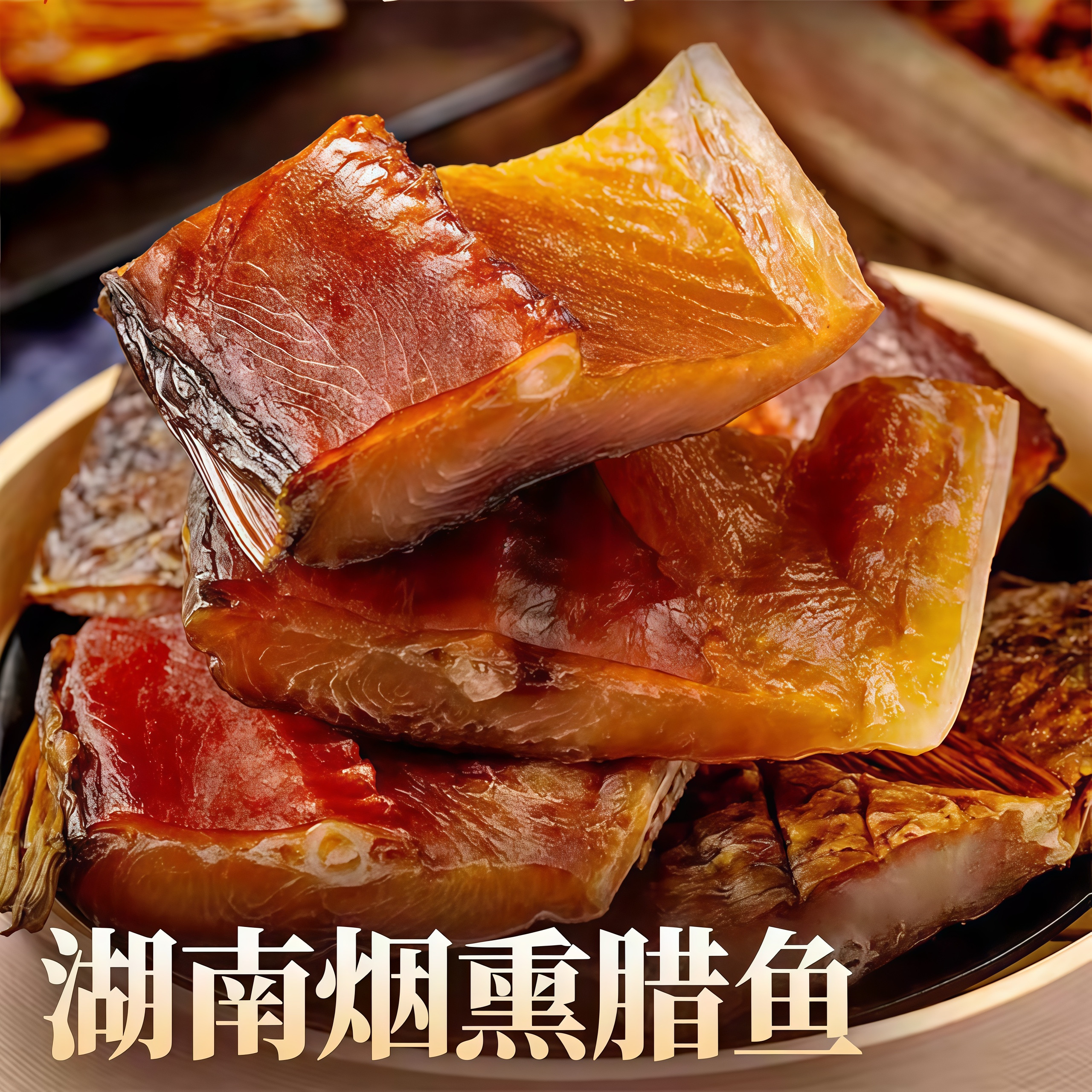 腊鱼湖南正宗烟熏农家腊草鱼块柴火干货腊味腌鱼干咸鱼干风干特色