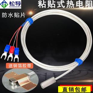 貼片式 溫度傳感器 熱電阻 表面探頭 防水貼片 PT100 粘貼式