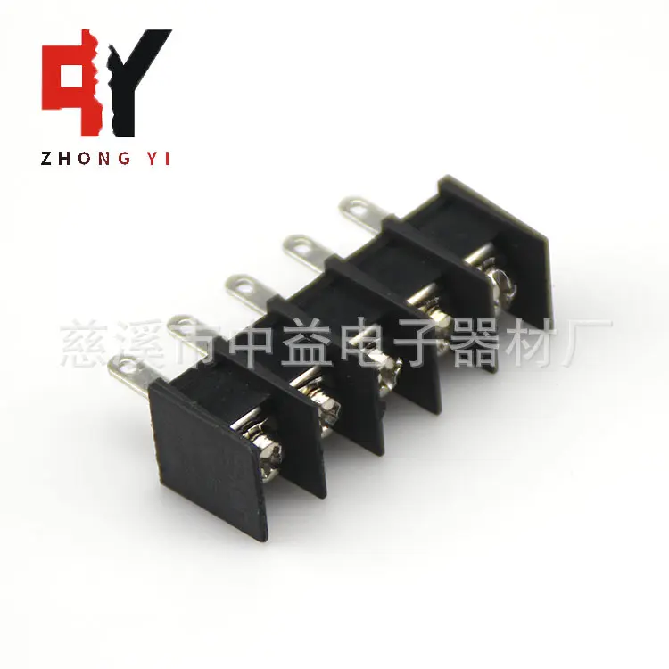 栅栏式PCB接线端子台HQ/KF45H间距9.5mm 铜 接线排接线柱2-24P