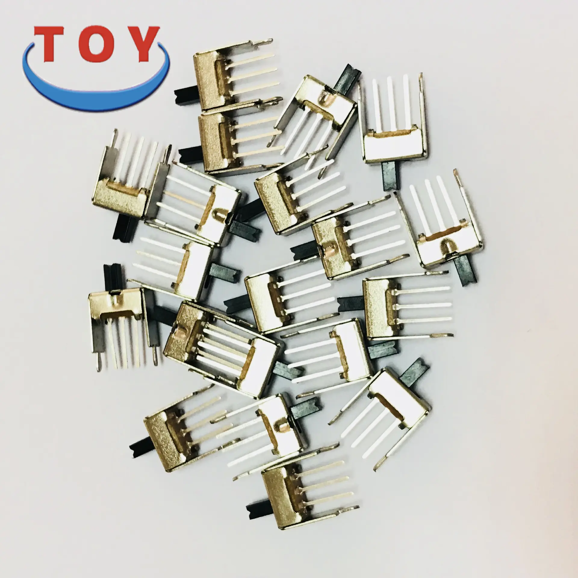 直销拨动开关 SS12D18长脚滑动开关 1P2T3脚玩具电动开关