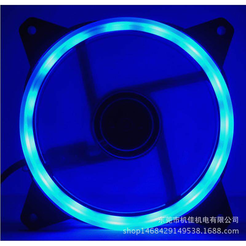12CM 极光日食16LED 双光圈炫酷LED 12025电脑机箱静音散热风扇