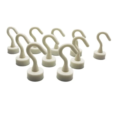 【新款上市】 塑料磁性挂钩 E16强磁铁挂钩 N52定 制规格彩色挂钩