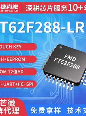FMD辉芒微触控单片机FT62F288-LRB 封装LQFP32 ADC PWM 触摸MCU