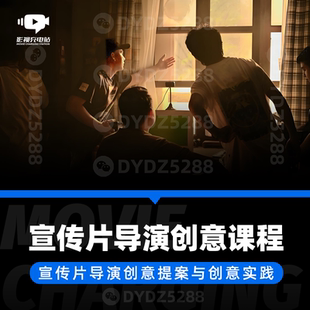 B65宣传片导演创意思维与TVC广告创意提案实践视频课程