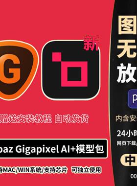 Ai人工智能图片无损放大修复Topaz Gigapixel AI 8.2.0模糊变清晰