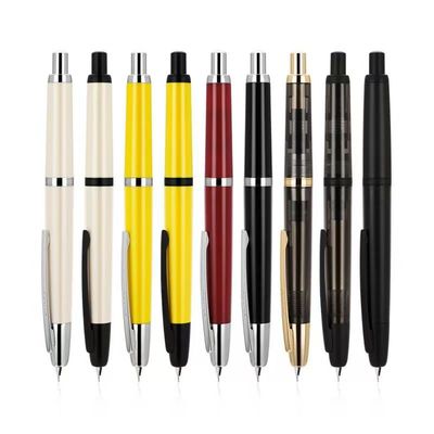 金豪20按动钢笔按压出尖磨砂黑