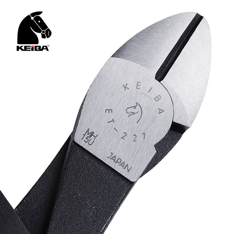 日本原装keiba马牌进口8寸钢丝钳斜口钳强力斜咀钳剪线钳子et-2