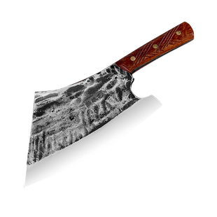 彭铁艺手工锻打砍骨刀屠夫专用重型斩骨刀商用剁骨刀加厚砍骨头刀