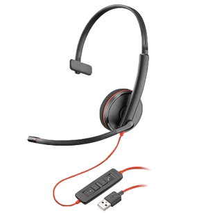 缤特力POLY BLACKWIRE C3210 USB/Type-C头戴式有线客服话务耳机