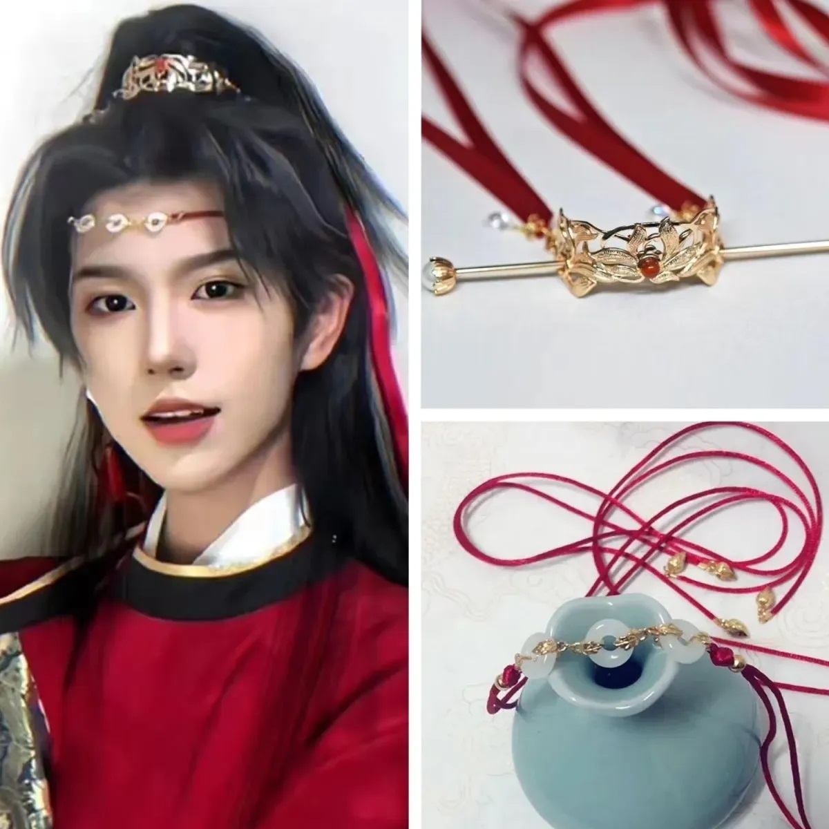 汉服马面裙男女武侠公子发扣