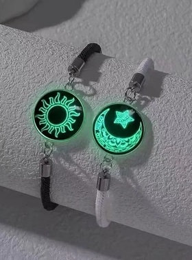 新款布艺日月手环手链学生闺