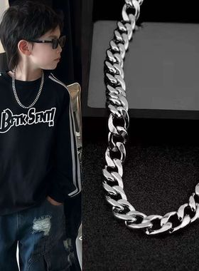 男童街舞潮酷儿童古巴项链