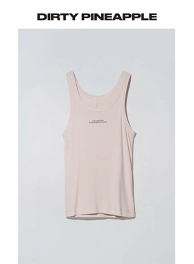 DIRTYPINEAPPLE吊带背心夏季新款女针织弹力无袖上衣ins修身显瘦