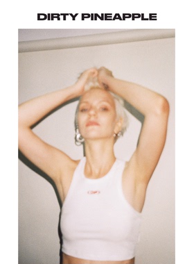 DIRTYPINEAPPLExSOWHAT联名夏季辣妹街头工字坦克背心