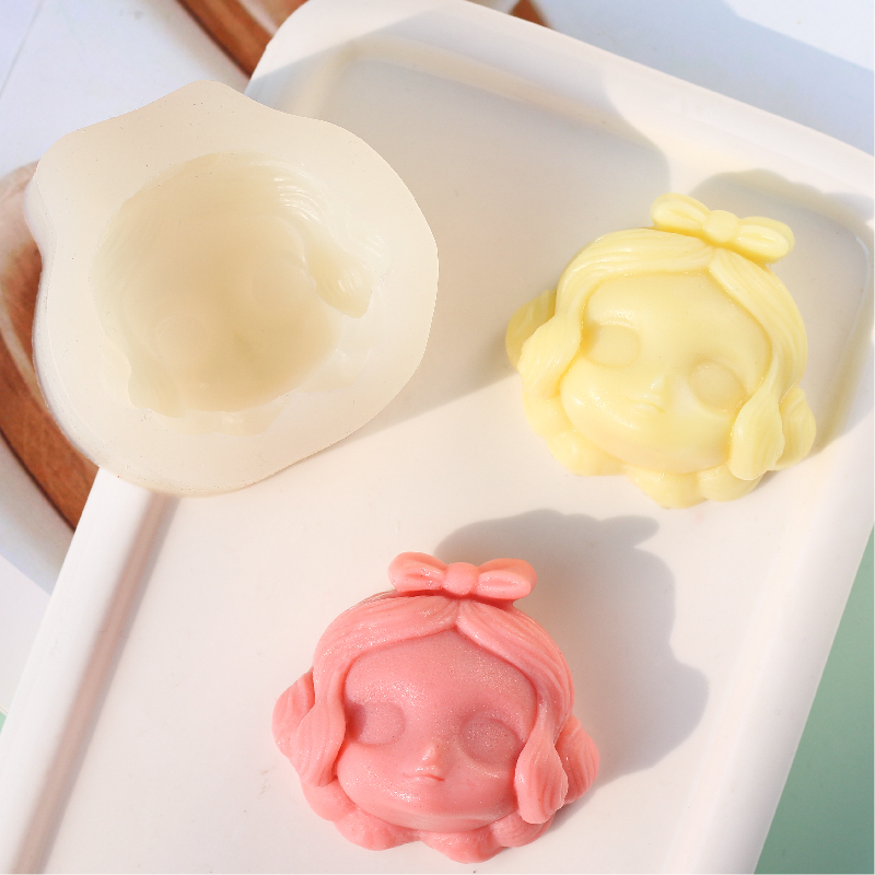 卡通造型白雪公主手工皂母乳皂自制diy模具立体硅胶易脱模