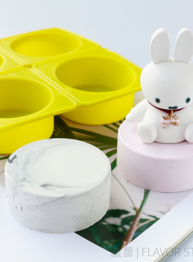 蜡烛石膏模具diy模具圆形蛋糕