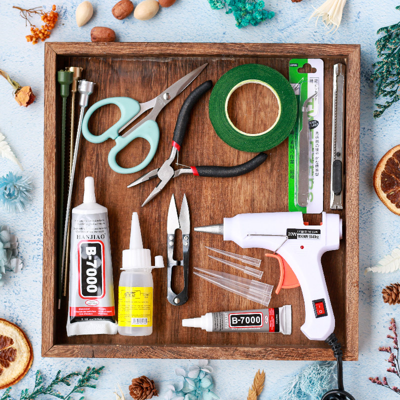 永生花diy制作工具热熔胶枪胶水胶棒剪刀镊子铁丝干花泥胶布灯串,鲜花速递/花卉仿真/绿植园艺,花艺材料,淘宝优惠券,粉丝福利购,淘宝优惠卷