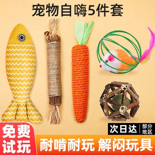 拍1发5！猫咪玩具自嗨解闷玩具