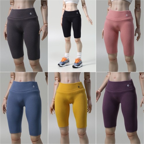 现货 1/6兵人女衣服 五分骑行运动女瑜伽裤 可动包胶人偶模型娃衣