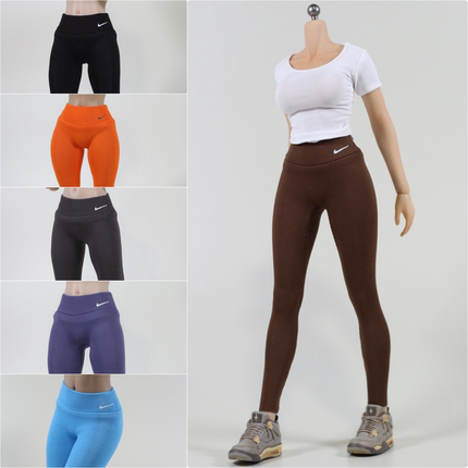 16女兵人衣服高弹鲨鱼裤运动裤兵人娃衣可动人偶配件