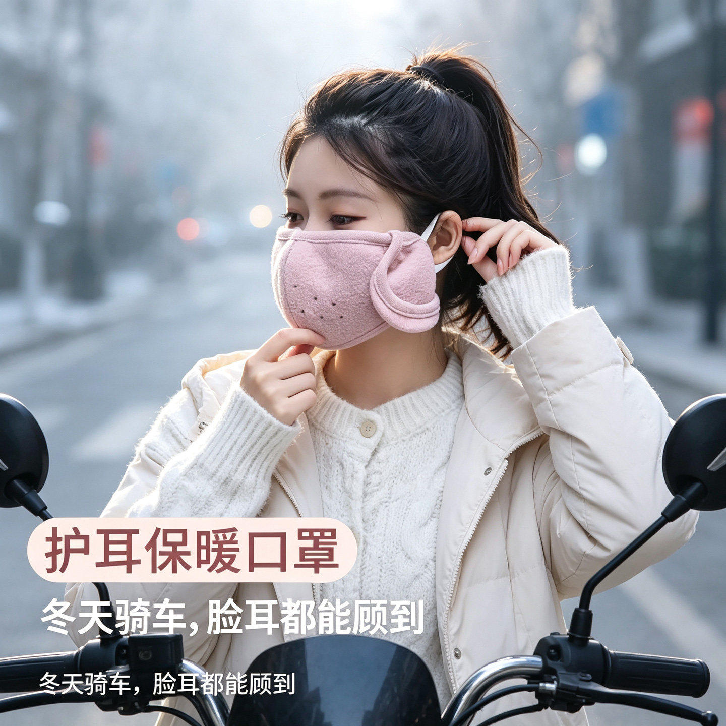 冬季骑行车防风防寒加厚耳捂