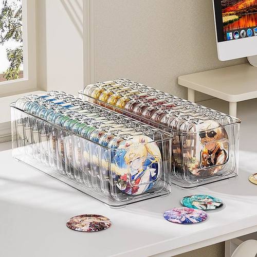 吧唧收纳盒透明亚克力密封防潮