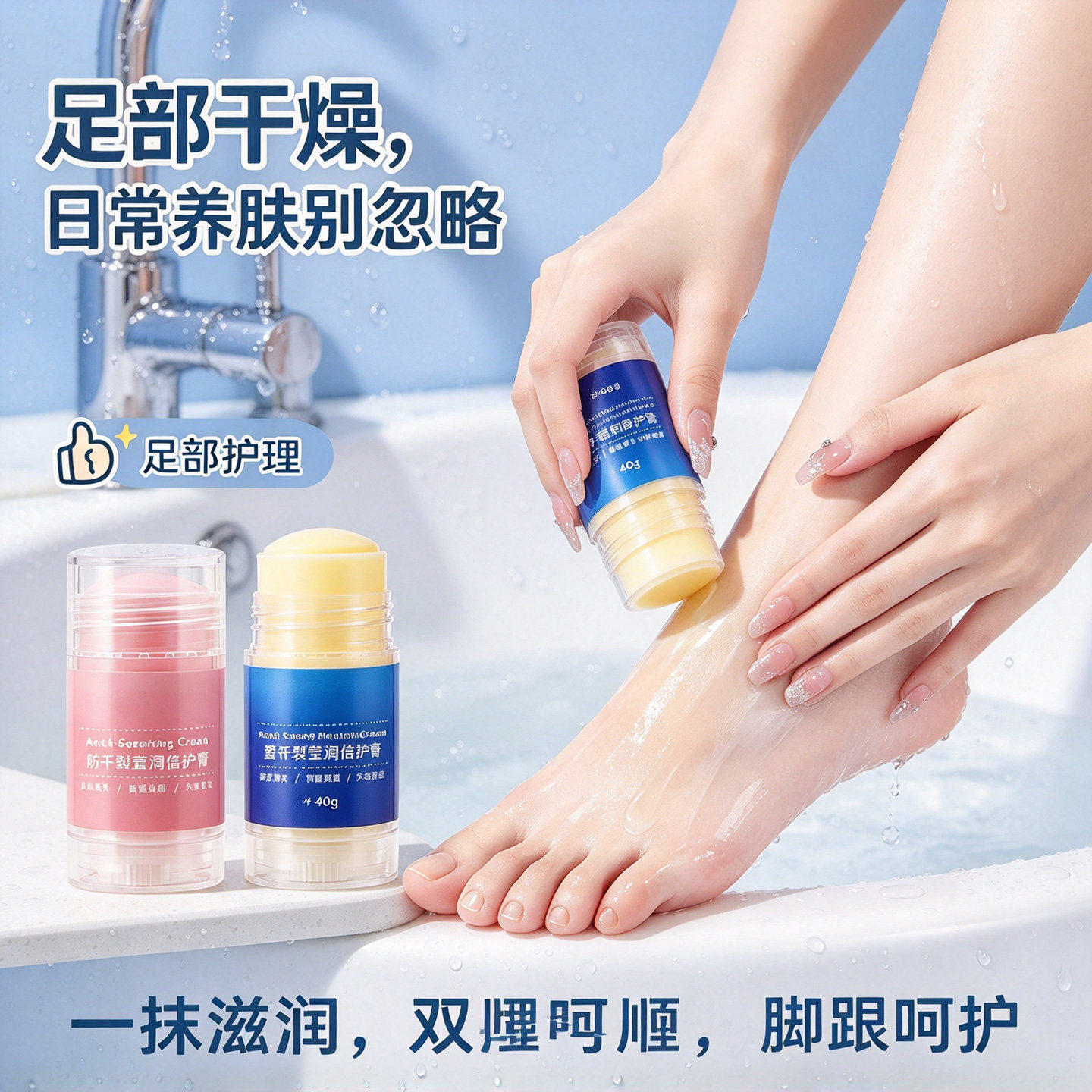 倍护膏旋转棒状手足护理保湿滋润
