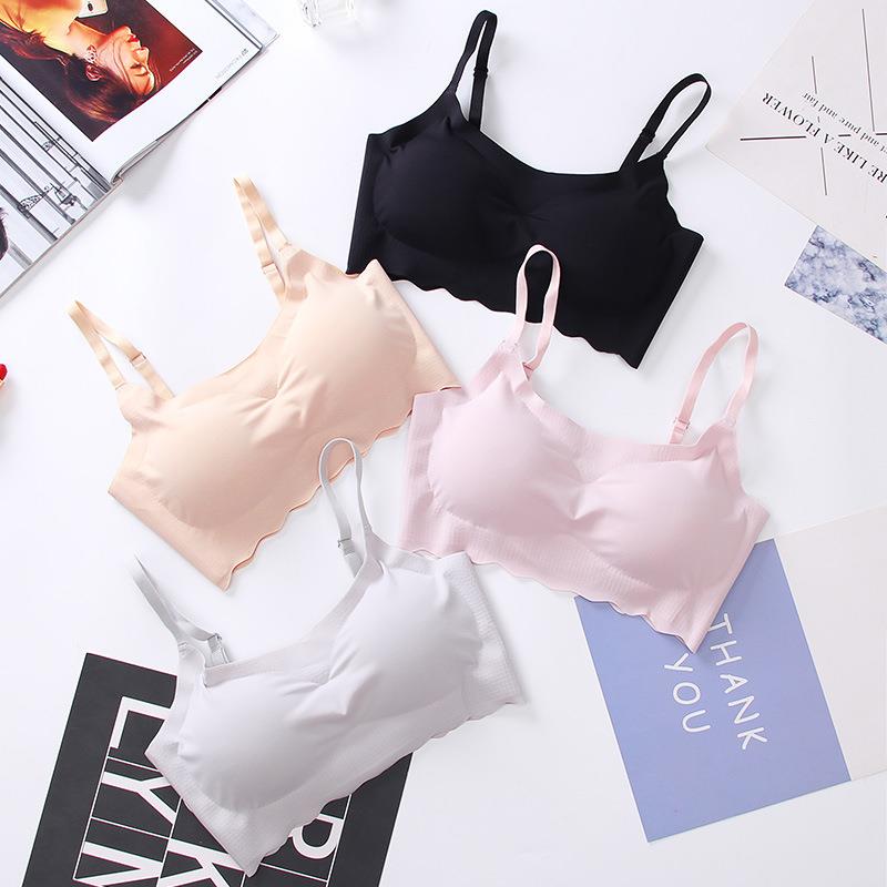 Underwear ice silk seamless bra without steel ring