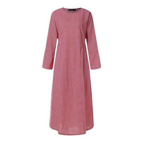 Literary Retro Womens Collage Cotton and Linen Pullover