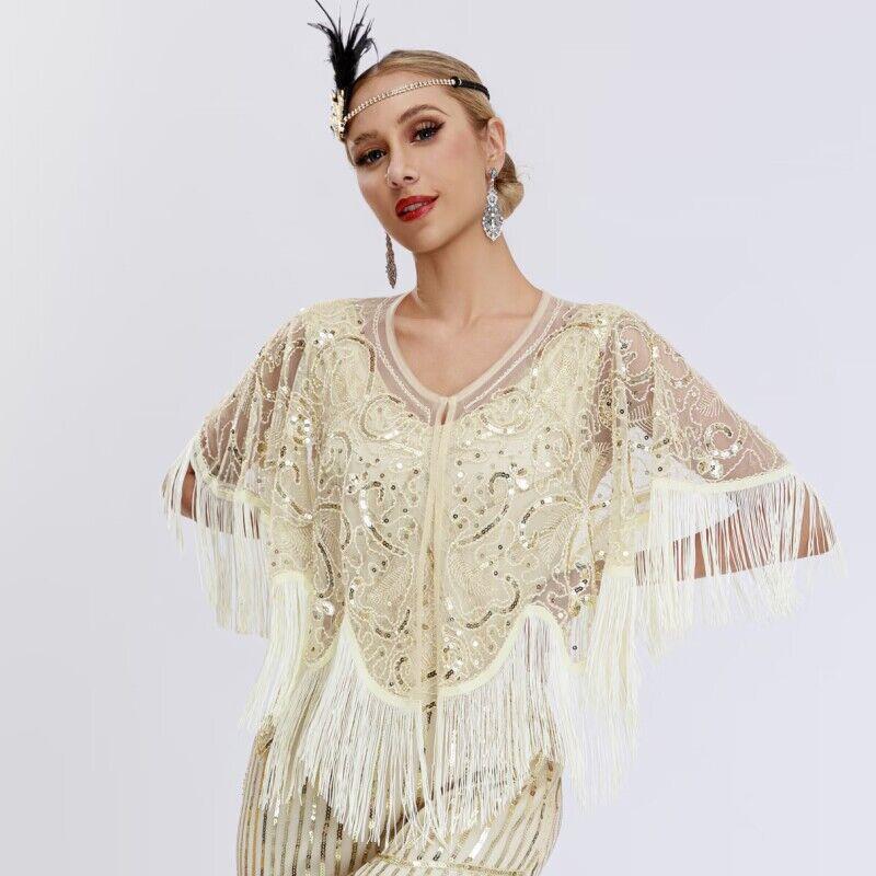 Shawl Short Dress Evening Beaded Party Prom Shawl Sequin