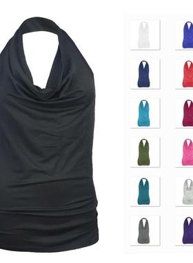 underlay sweater pullover vest sleeveless -shirt backless