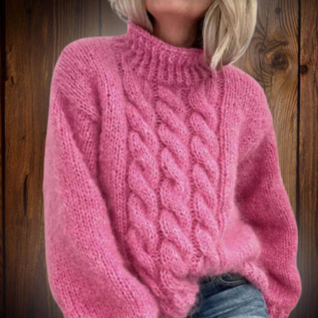 sweater style neutral tube straight pullover turtleneck