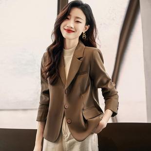 suit short Brown jacket casual for suit small women small